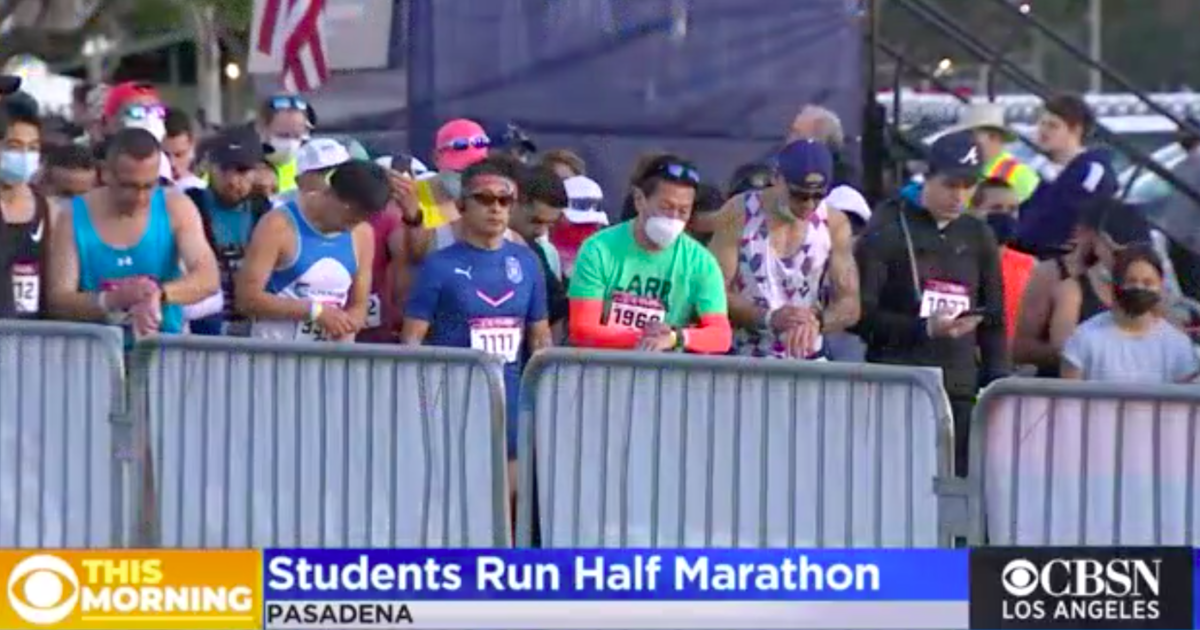 Hundreds Of Local Students Pound The Pavement In Rose Bowl Half Marathon In Pasadena CBS Los