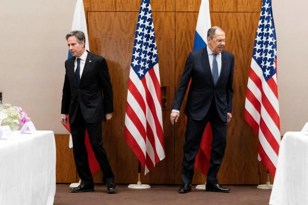 U.S. Secretary of State Blinken meets with Russian Foreign Minister Lavrov, in Geneva 