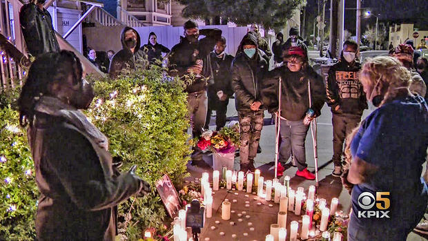 Vigil for Victim in Oakland Shooting Friday Jan. 21, 2022 