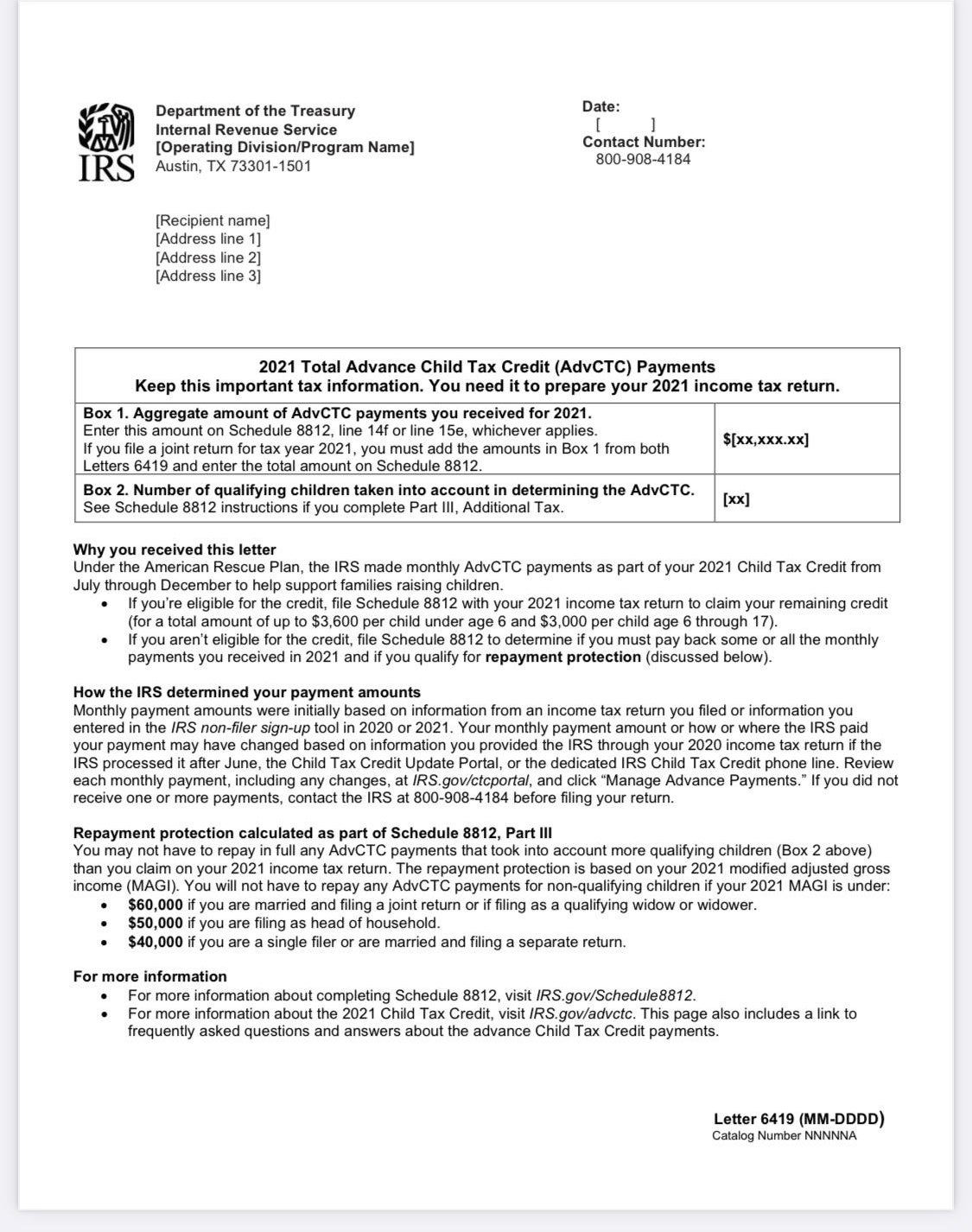 IRS warns some taxpayers may have received incorrect Child Tax Credit ...