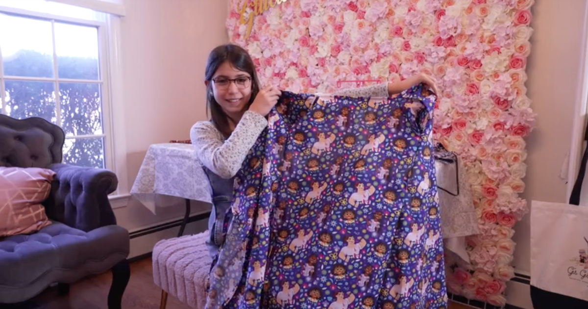 11-year-old sews cheerful hospital gowns for young patients: &quot;This is way more important than other things that I could potentially do&quot; - CBS News