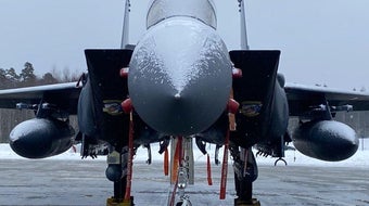 U.S. F-15s on Russia's border a clear message to allies, and to Putin 