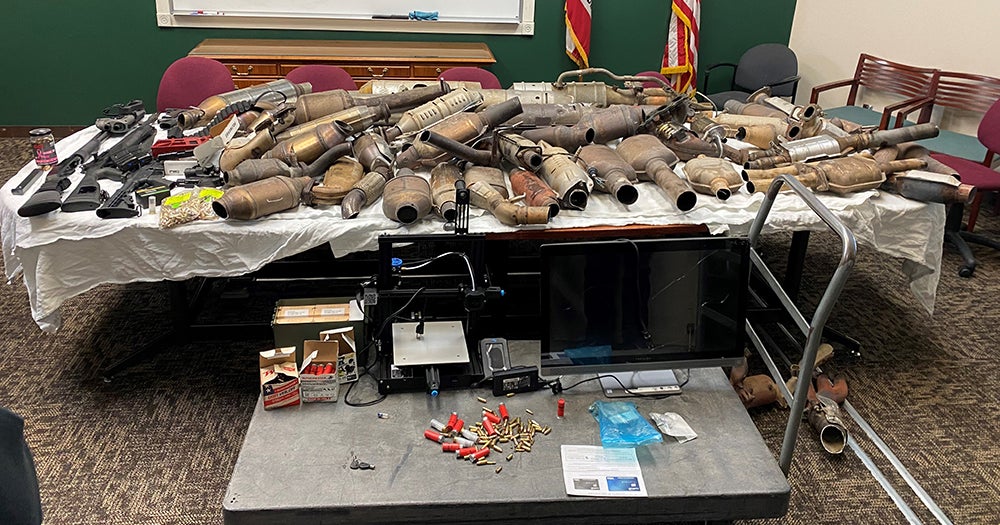 LA County Sheriff Task Force Operation Turns Up Dozens Of Catalytic Converters In Antelope