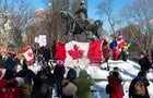 Freedom Convoy Truckers Protest In Toronto 