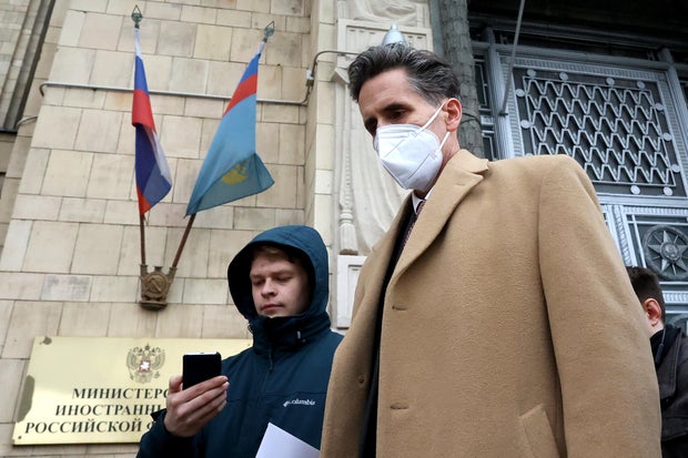 Gorman, deputy chief of Mission at US Embassy in Moscow, arrives at Russian Foreign Ministry 