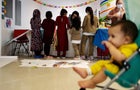 FILE PHOTO: Afghan evacuees participate in art initiatives as they arrive at Philadelphia International Airport 