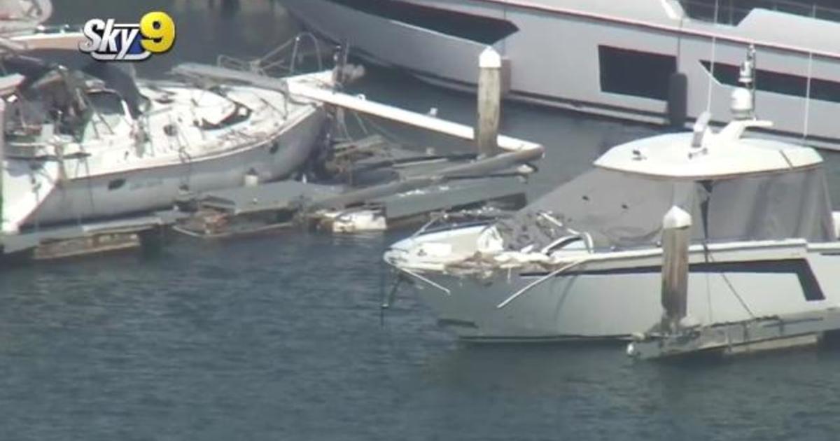 Video shows stolen 60-foot yacht crashing into boats in wild chase across California harbor: "Everything came crashing in on me"
