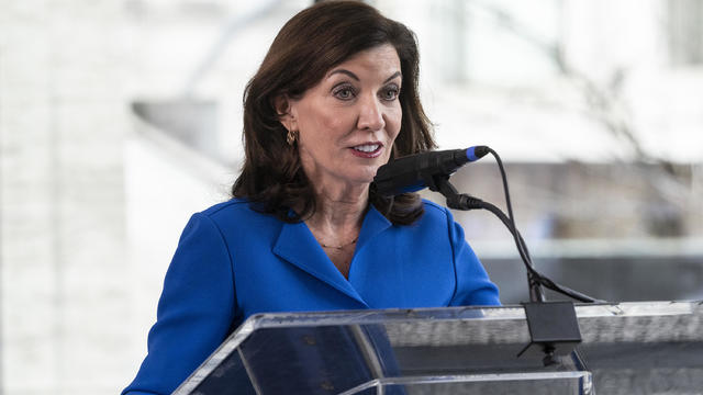 Governor Kathy Hochul makes announcement of David Geffen 