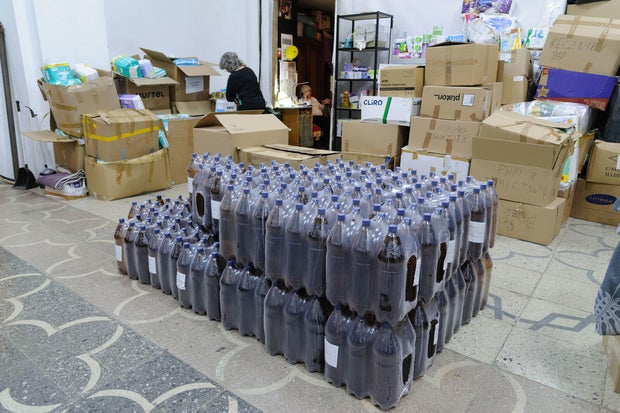 Humanitarian aid is in the Les Kurbas Academic Theater in