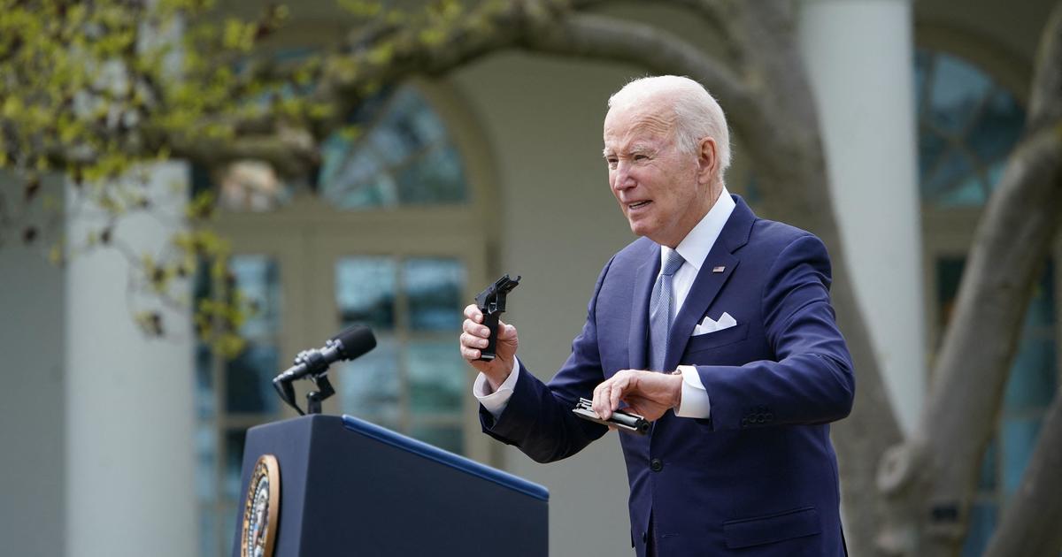 Biden announces new rule on "ghost guns" aimed at preventing gun crimes