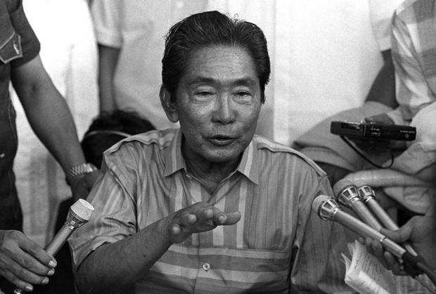 President Ferdinand Marcos talks to journalists during his campaign in his northern home province of Ilocos Norte, Laoag 