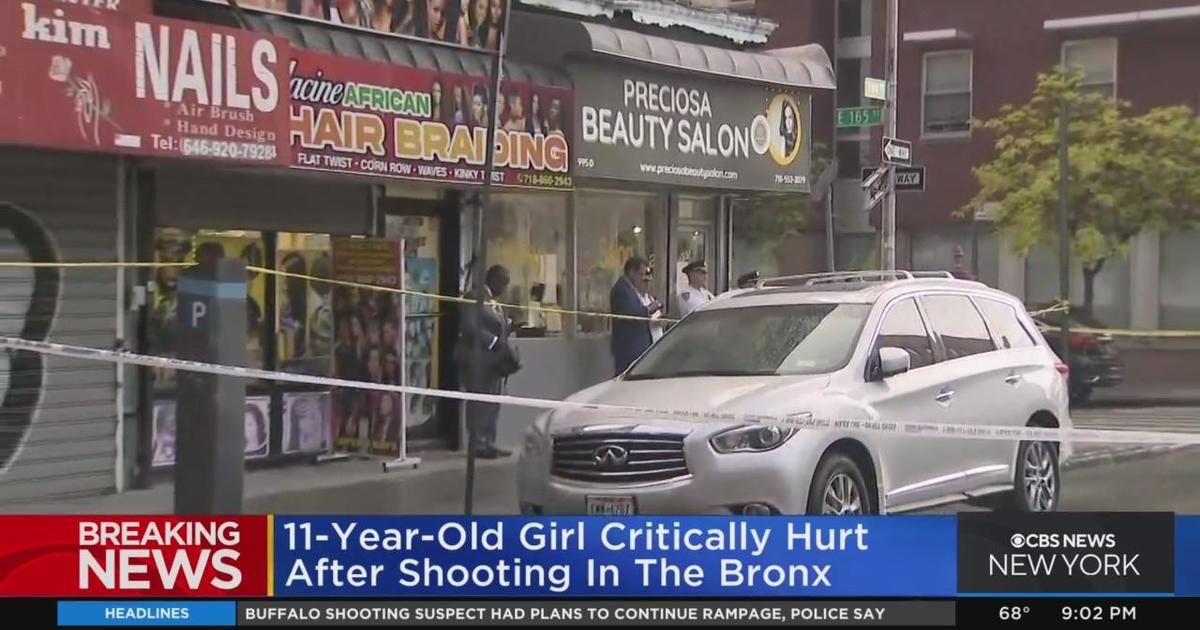 NYPD: 11-year-old girl critical after being struck by stray bullet in the Bronx