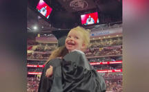 Single mom walks at graduation with daughter 