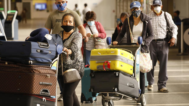 Los Angeles International Airport is now requiring travelers to wear face covering to help keep fellow passengers and crew safe by limiting the spread of the coronavirus Covid-19. 