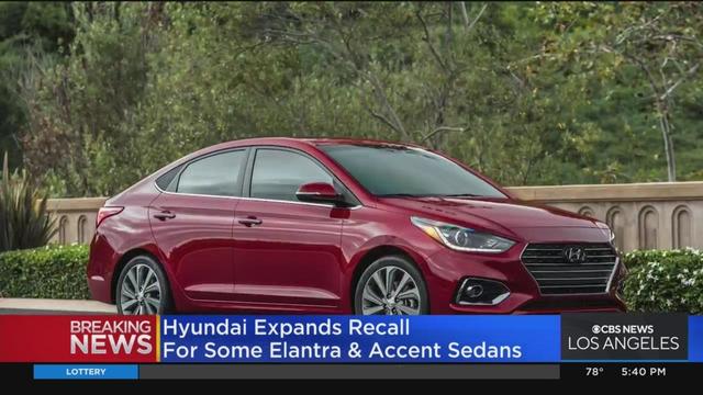 Hyundai expands recall for some Elantra and Accent sedans 