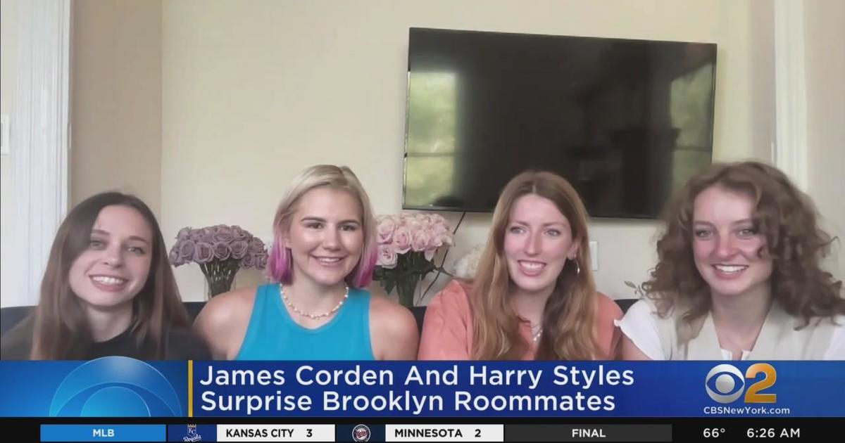 James Corden, Harry Styles surprise Brooklyn roommates