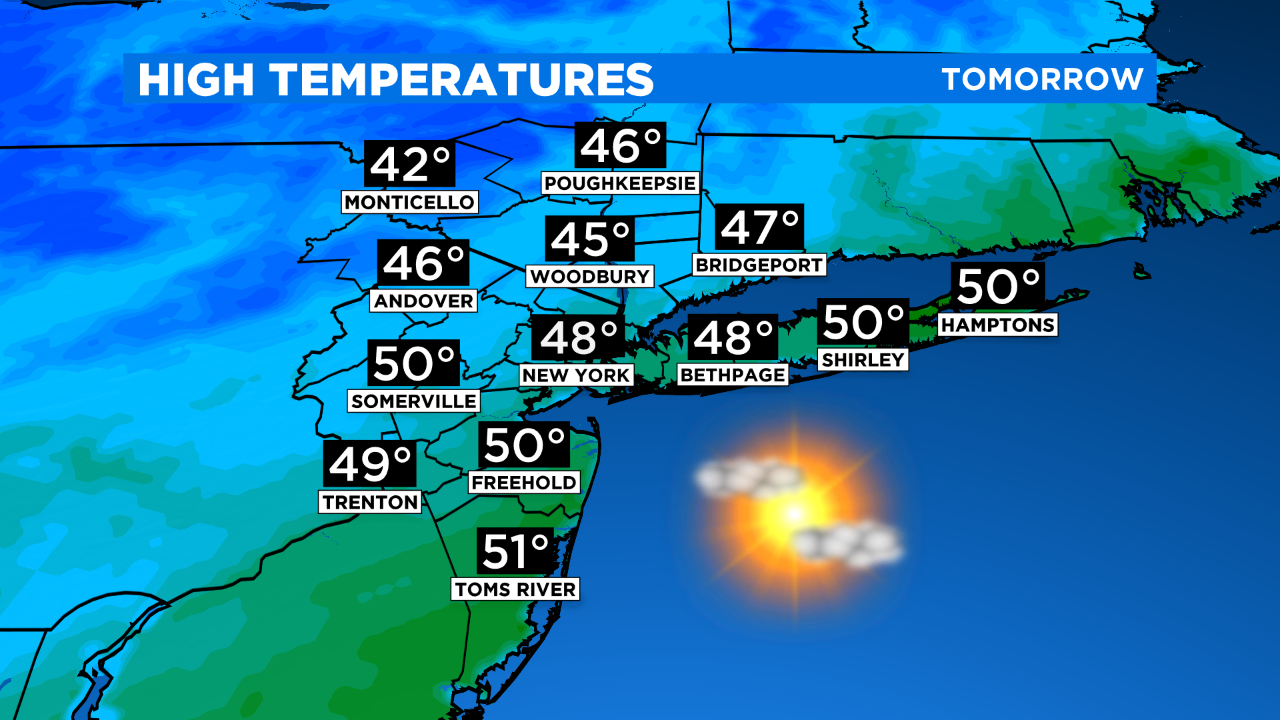CBS2 Weather Headlines Sunny, Seasonable Sunday; Flakes Possible